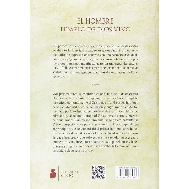El Hombre templo de Dios vivo