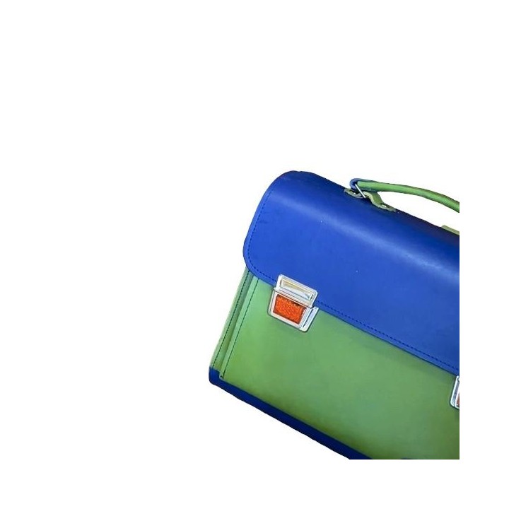 Cartera escolar de cuero de COLORES