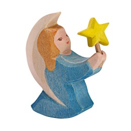 Angel azul con estrellita.