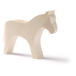 Animales de madera base - caballo.