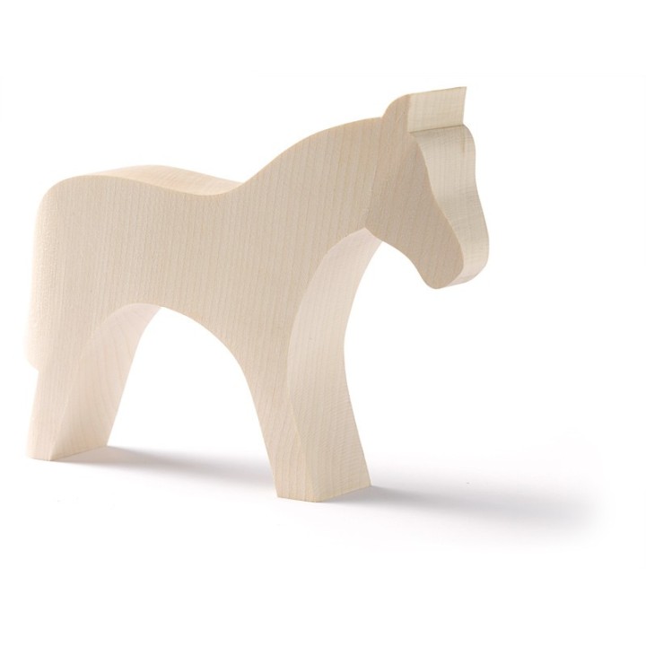 Animales de madera base - caballo.