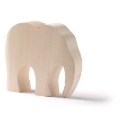 Animales de madera base - elefante.