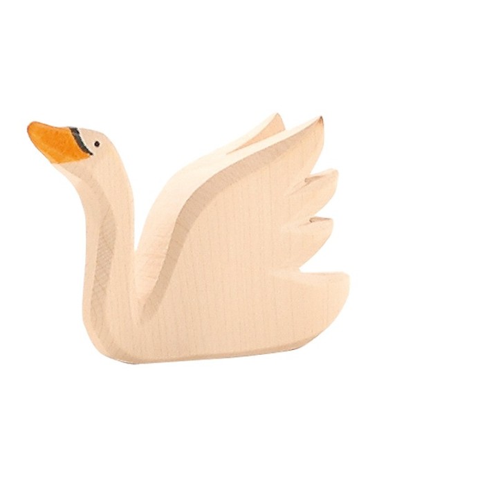 Cisne cabeza arriba.
