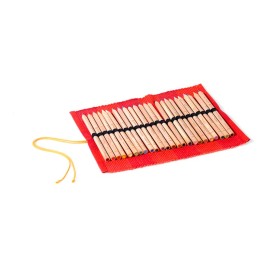 Estuche de tela para lápices de madera