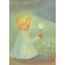 Postal Niño con Diente de León