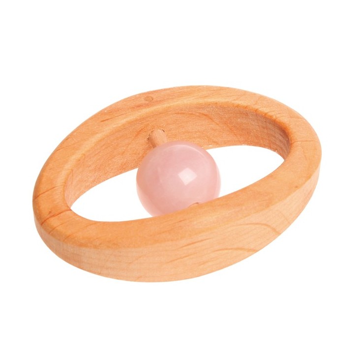Sonajero con cuarzo rosa - Cáncer.
