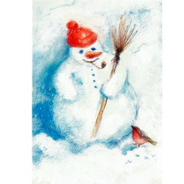 Postal Muñeco de nieve