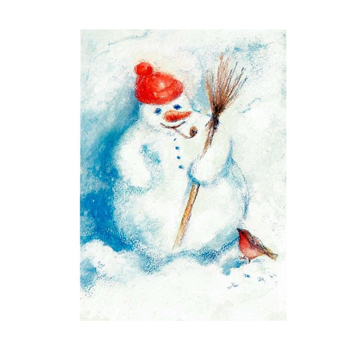 Postal Muñeco de nieve