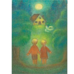 Postal Hansel y Gretel