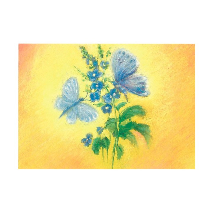 Postal Mariposas azules