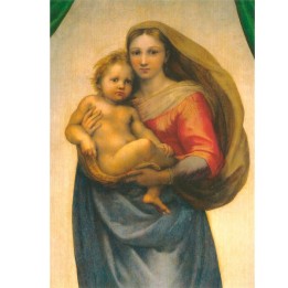 Postal  Madonna Sixtina 