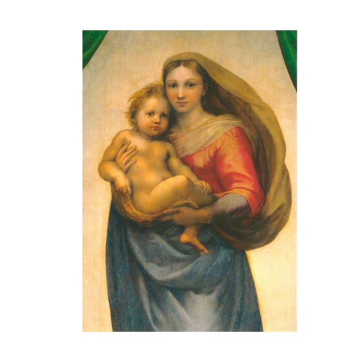 Postal  Madonna Sixtina 