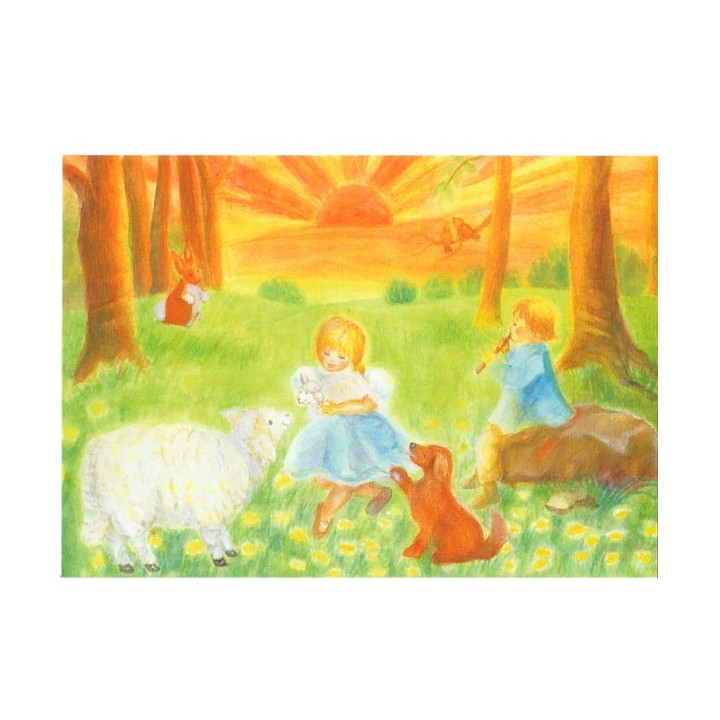 Postal Niños en mayo