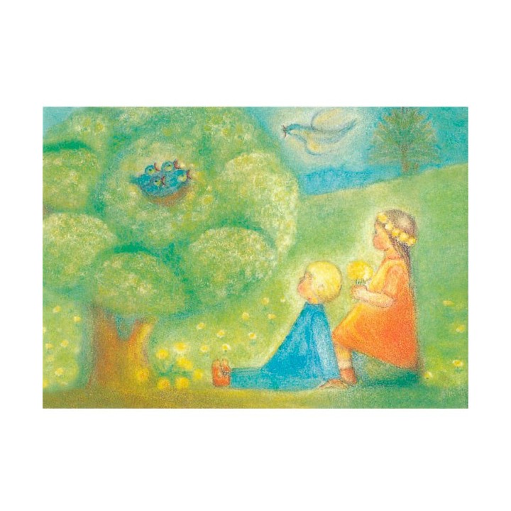 Postal  La primavera