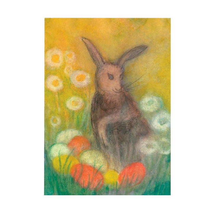 Postal Liebre de Pascua