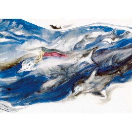 Postal Los delfines