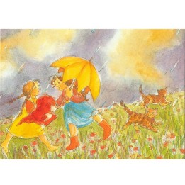Postal Día de lluvia