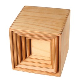 Conjunto cajas de madera grande - natural