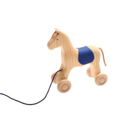 Caballo de madera de arrastre grimms