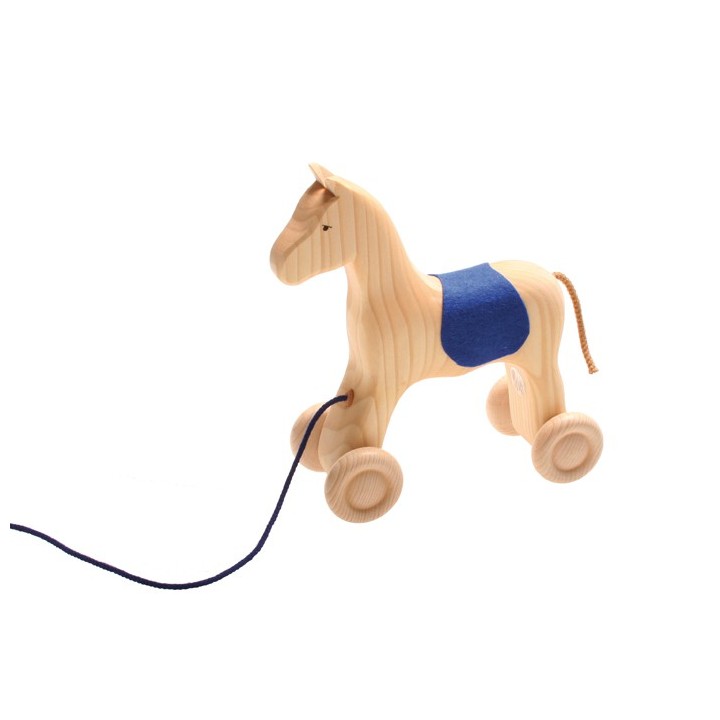 Caballo de madera de arrastre grimms