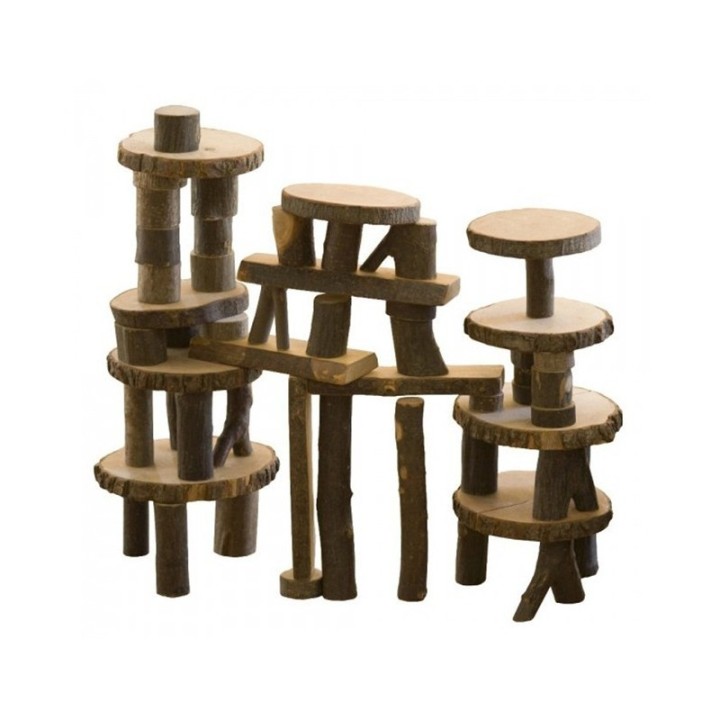Eco bloques con corteza.