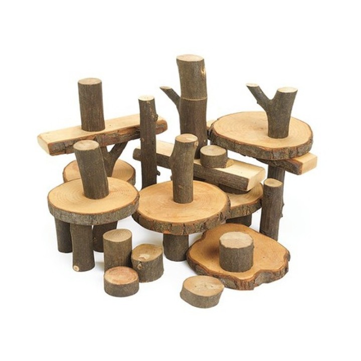 Eco bloques con corteza.