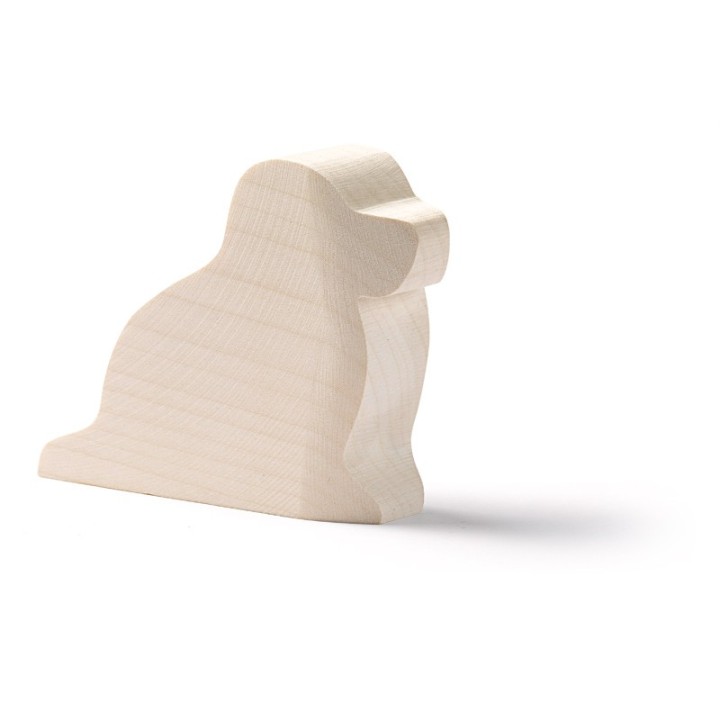 Animales de madera base - perro.