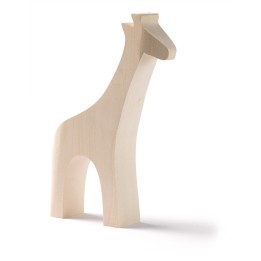 Animales de madera base - jirafa.