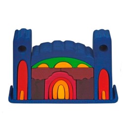 Castillo de madera grande azul