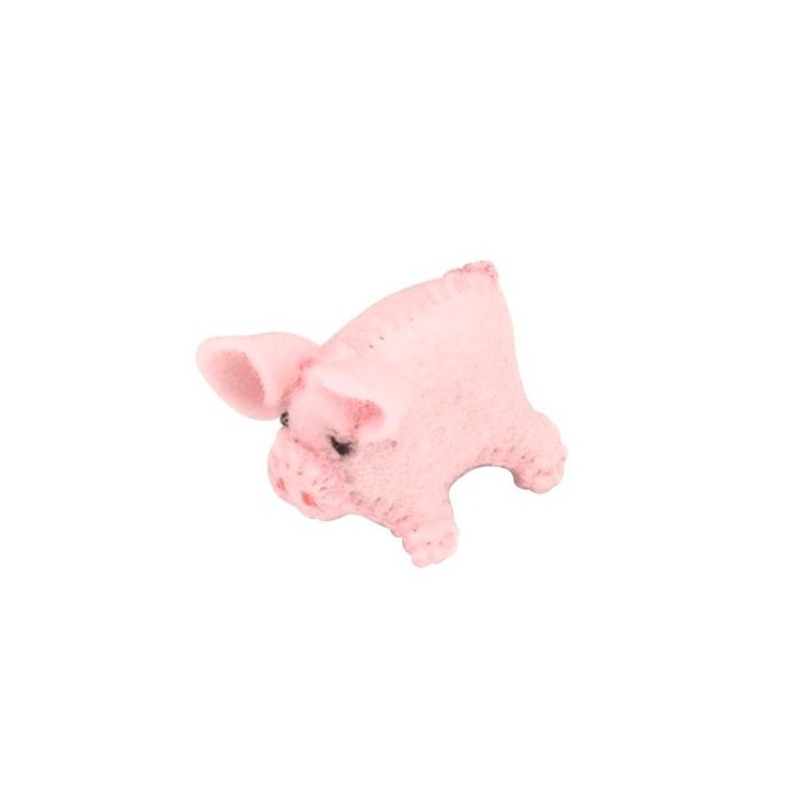 Cerdito de fieltro pequeño.