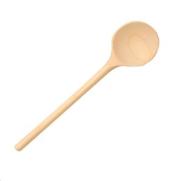 Cuchara de madera redonda.