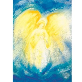 Postal - El Ángel azul.