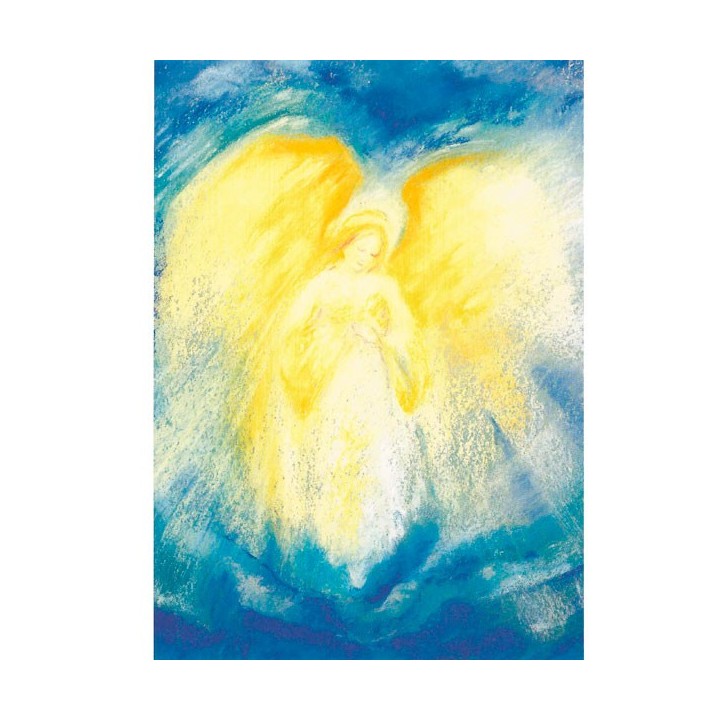 Postal - El Ángel azul.